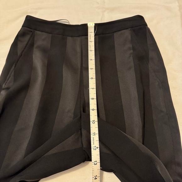 Rebecca Vallance 2 Black Stripe High Waist Wide Leg Pants Trousers Capsule - Picture 7 of 11